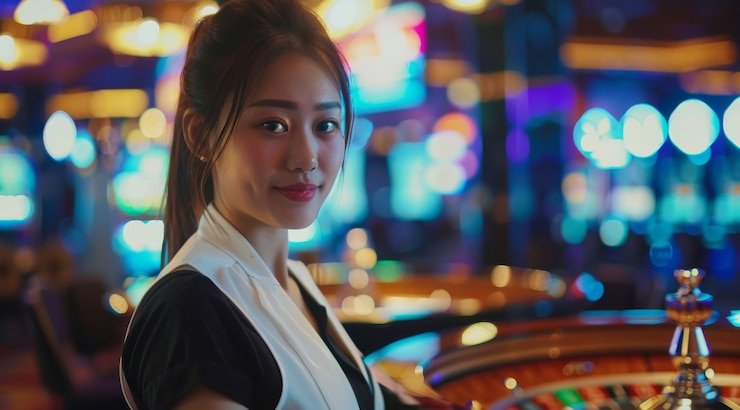 Koleksi permainan Top Trend Gaming di jamur4d dengan grid yang menampilkan live-dealer dan slot terpopuler